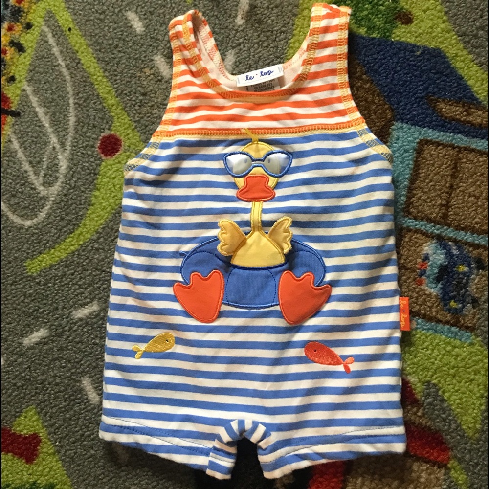Baby boy swimming/summer onesie